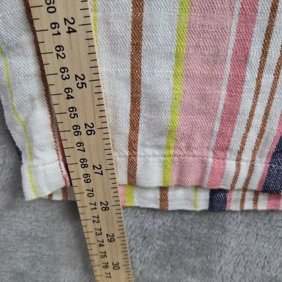 Old Navy Women's Striped Linen-Blend Wide-Leg Pants, Size Large - Picture 5 of 7